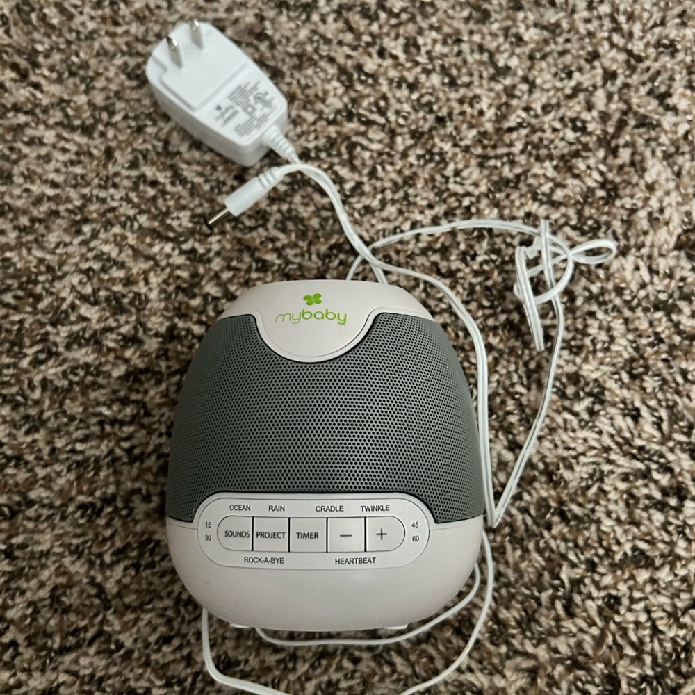 MyBaby Sound Machine with Gray and White Design